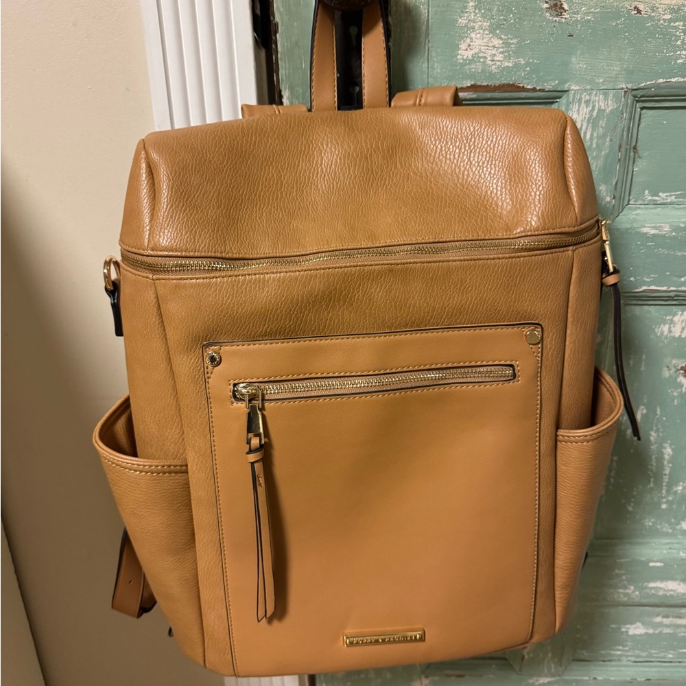 Poppy and Peonies Camel Backpack